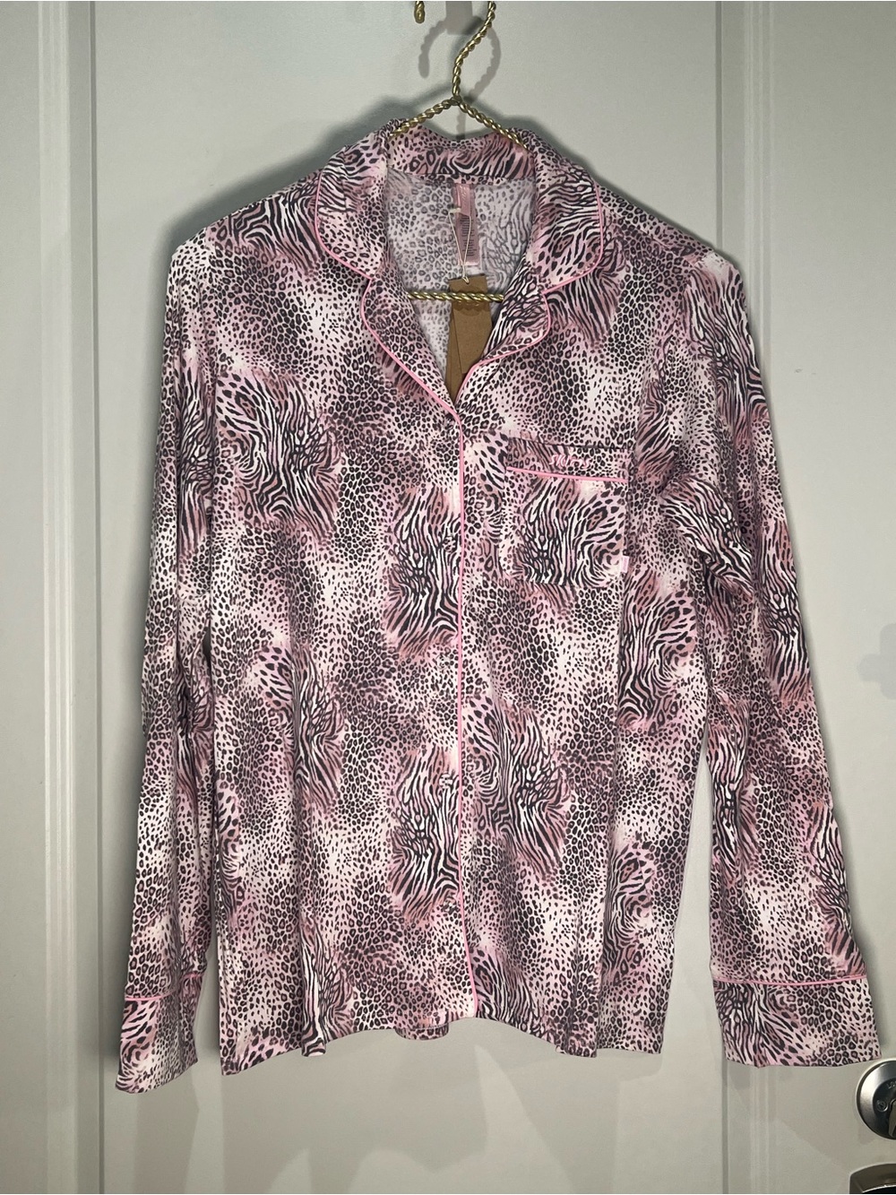 SKIMS Bloom Mini Animal Print Pajama Set Size Large NWT - Picture 4 of 9